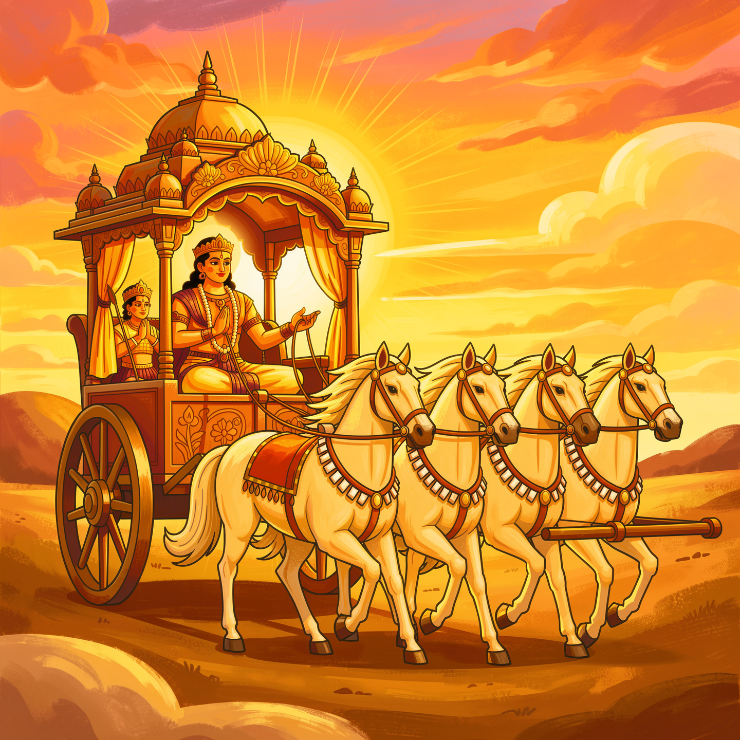 Lord Krishna - Bhagavad Gita inspired service